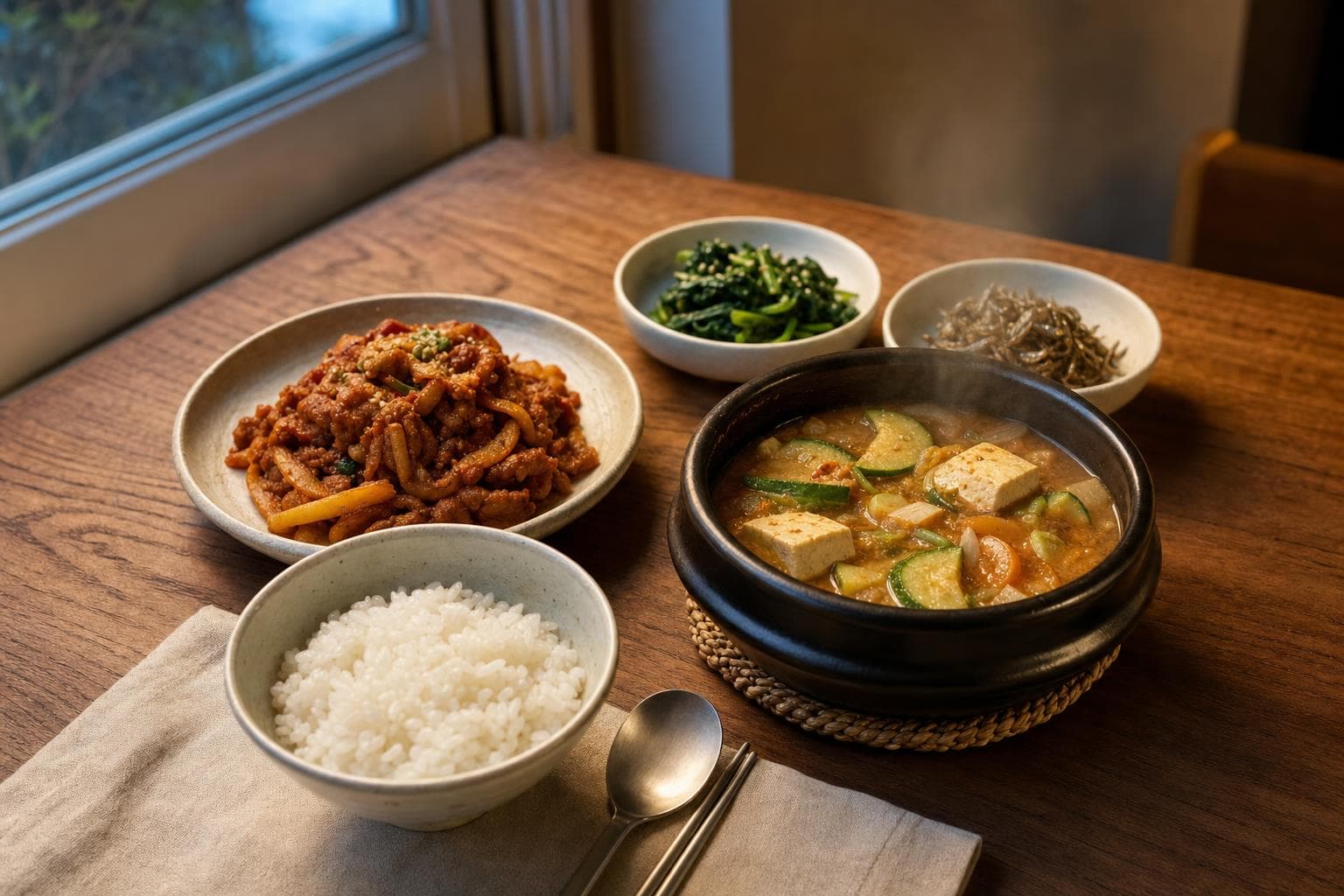 A warm dinner for one after work